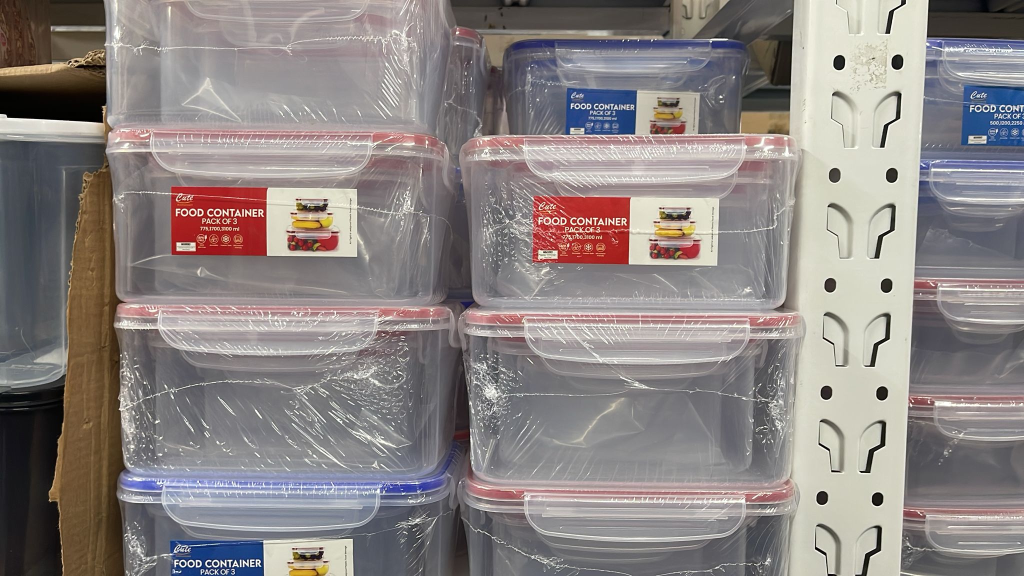 Storage Box Food Container With Airtight Seal 3 pieces