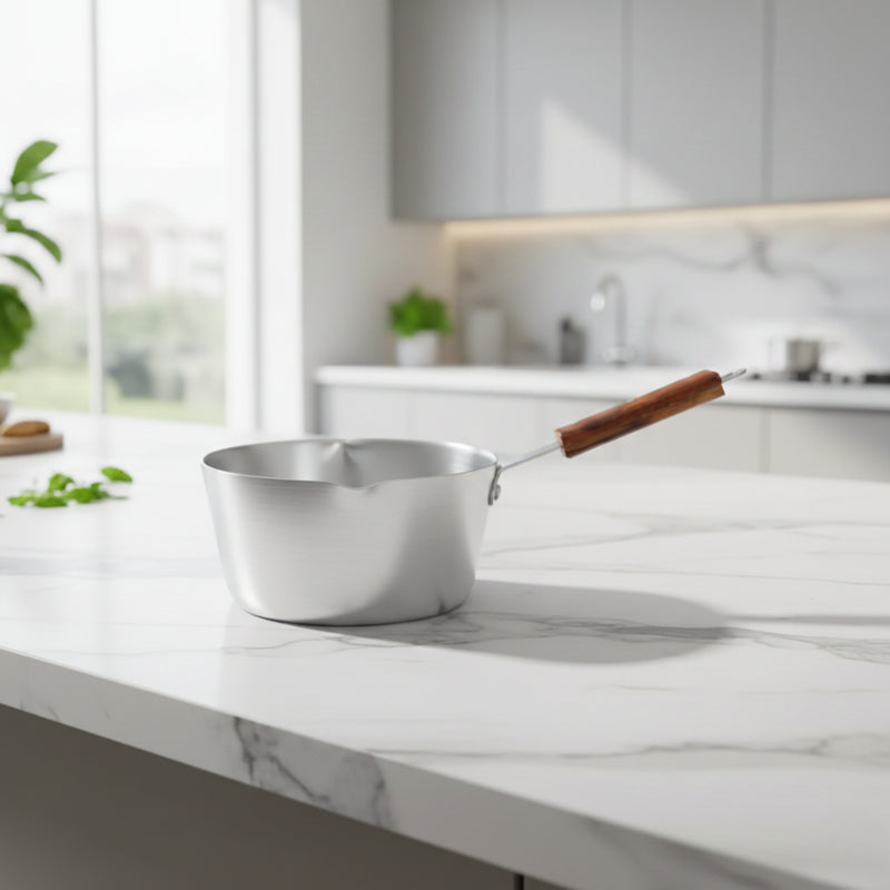 Aluminium Double Spout Milk Pan / Tea Pan