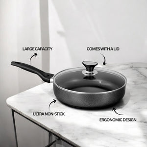 DEEP FRYING PAN WITH LID - alt image