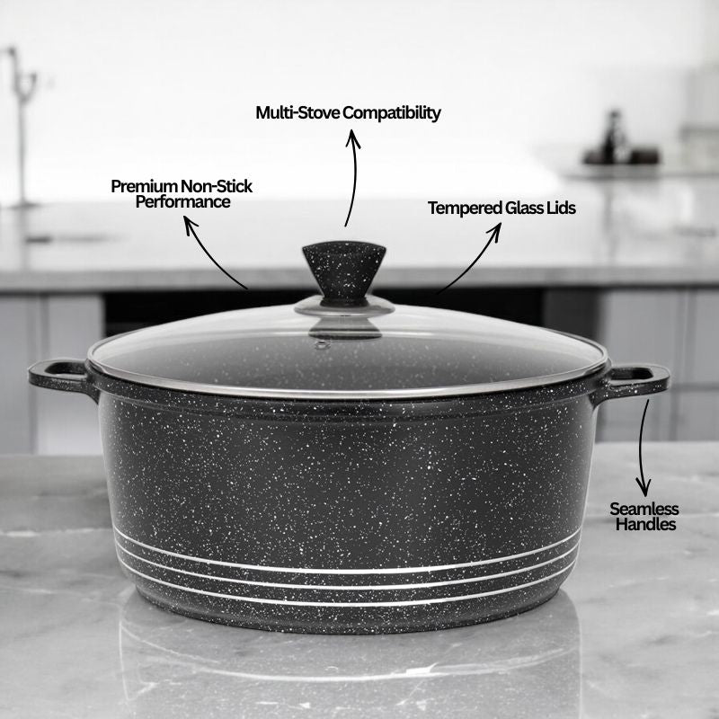 GRACE KITCHEN- 4Pc Die Cast Aluminium Pots