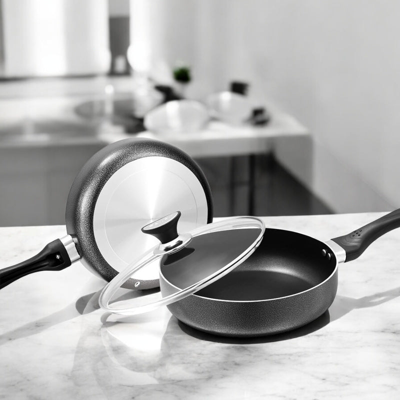 DEEP FRYING PAN WITH LID