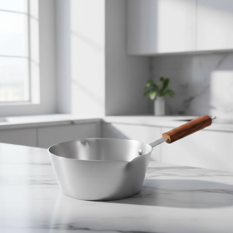 Aluminium Double Spout Milk Pan / Tea Pan