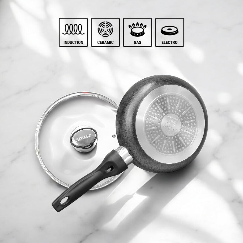 DEEP FRYING PAN WITH LID