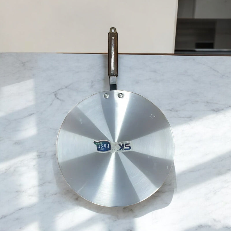 Silver Metal Finish Tawa