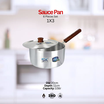 Aluminum Sauce Pan Set with Lids