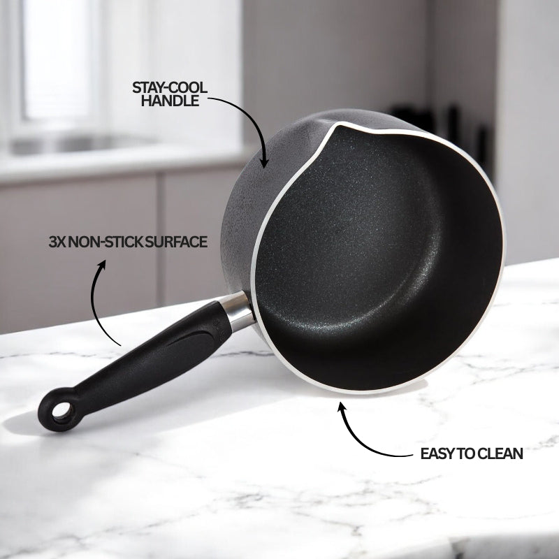 NonStick Marble Coated Milk Pan