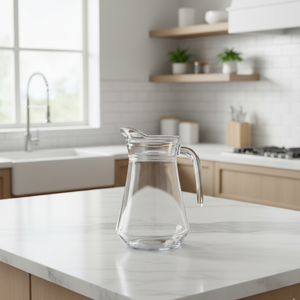 GLASS JUG WITH LID 1300ML