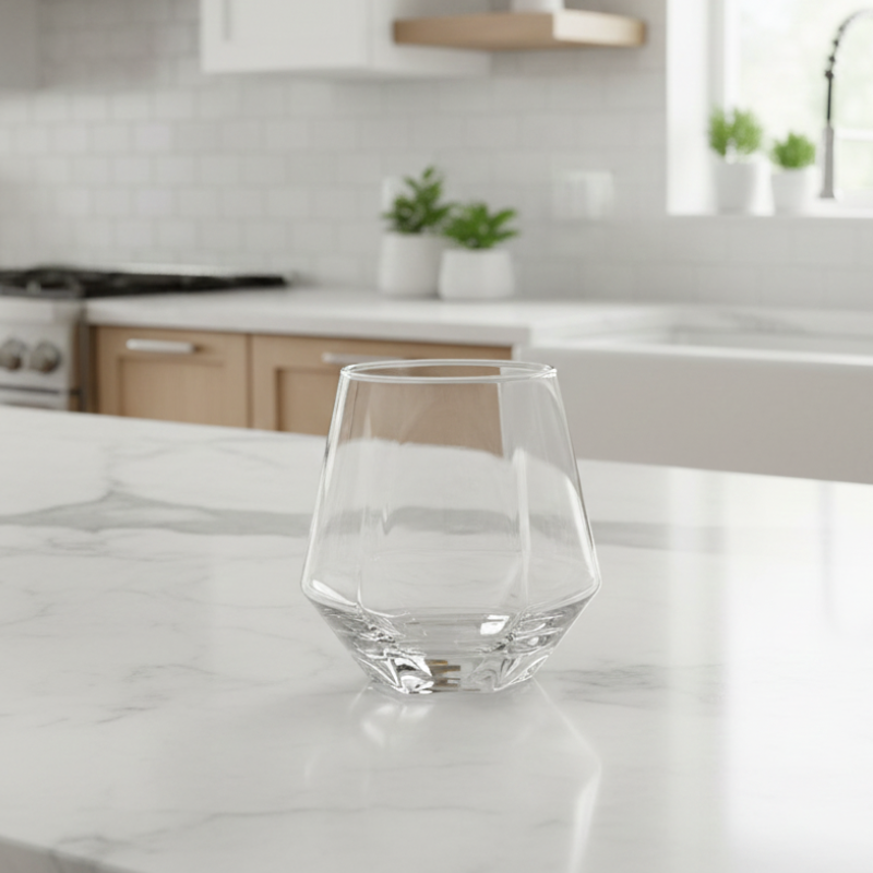 6PCS CRYSTAL GLASS TUMBLER SET 340ML