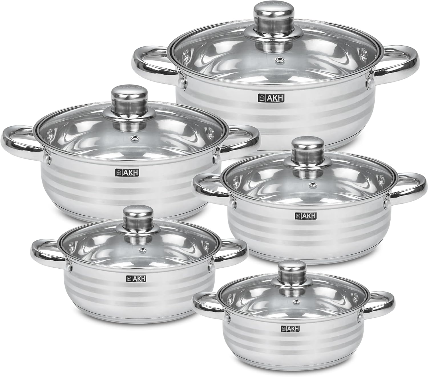 5 Pieces Stock Pot Casserole  SET