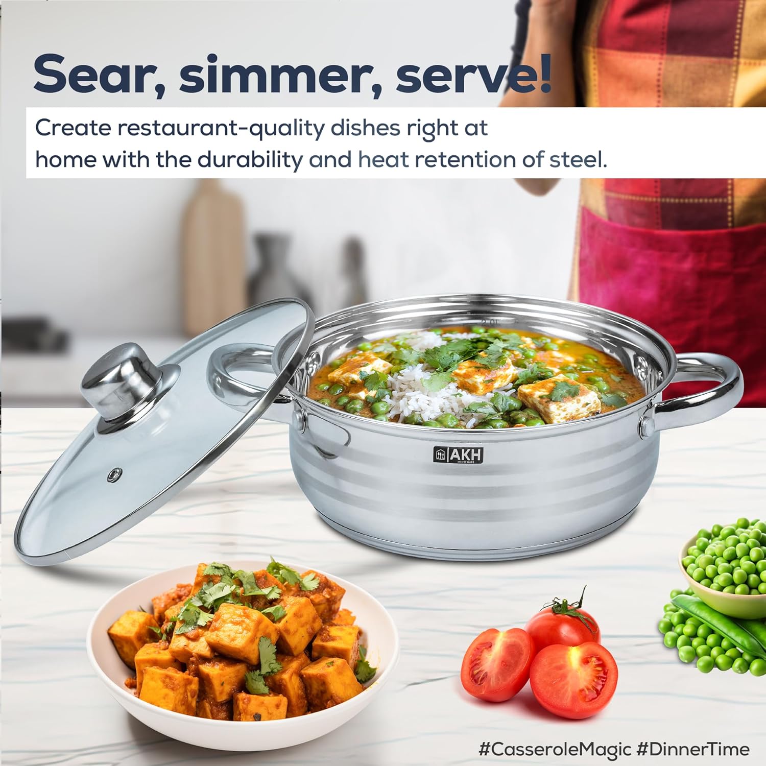 5 Pieces Stock Pot Casserole  SET