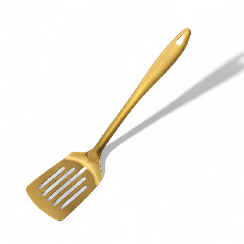 Gold Kitchen Utensils Slotted Turner