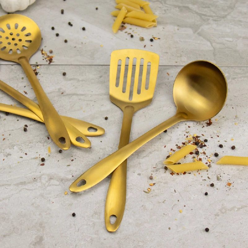 Gold Kitchen Utensils Slotted Turner