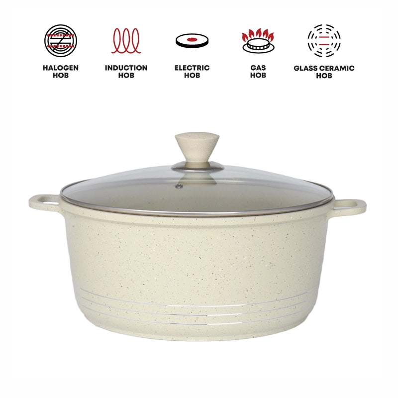 Grace Die-Cast Alumunium Stockpot Set Biege (4 pcs)