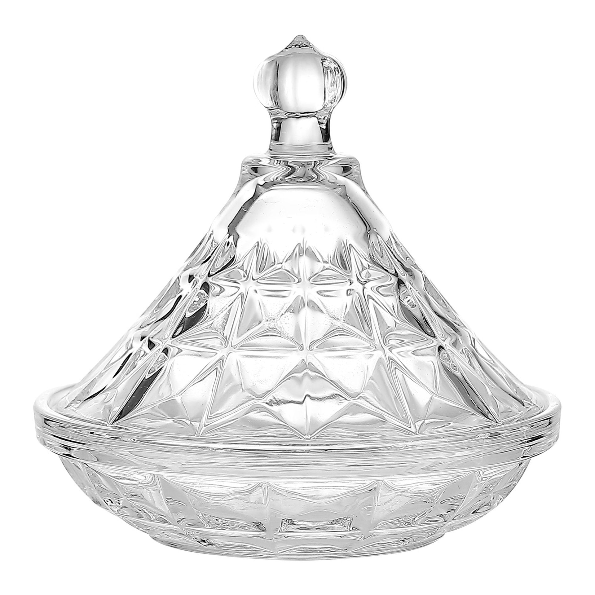 CRYSTAL CANDY / SUGAR BOWL BOWL WITH LID