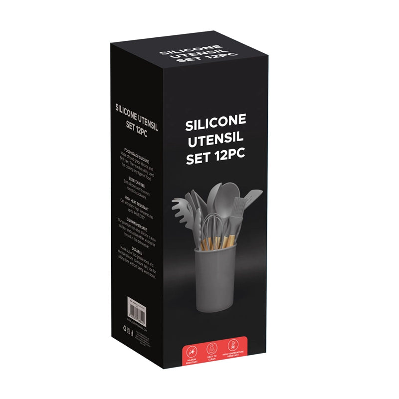 Utensil Set 12pc Grey