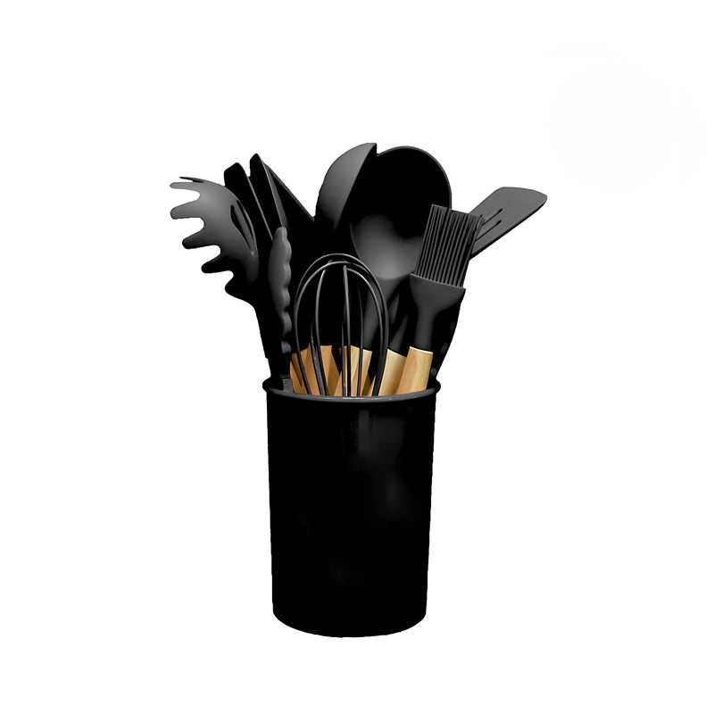 Utensil Set 12pc Black