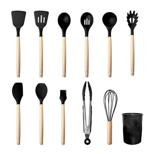 Utensil Set 12pc Black