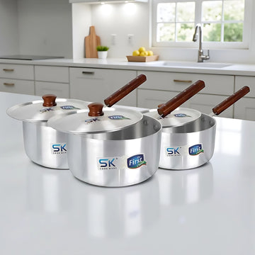 Aluminum Sauce Pan Set with Lids